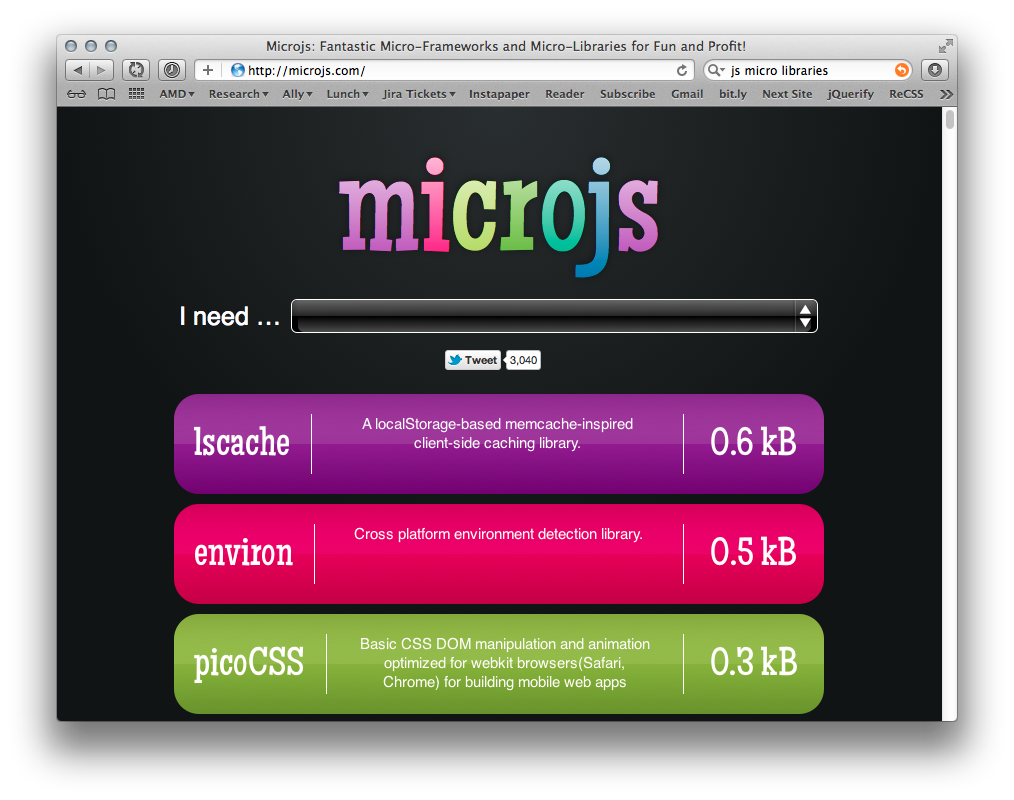 Microjs Screenshot
